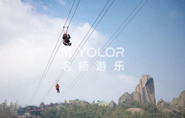 “空中滑索”驚險(xiǎn)刺激游樂項(xiàng)目您體驗(yàn)過嗎？